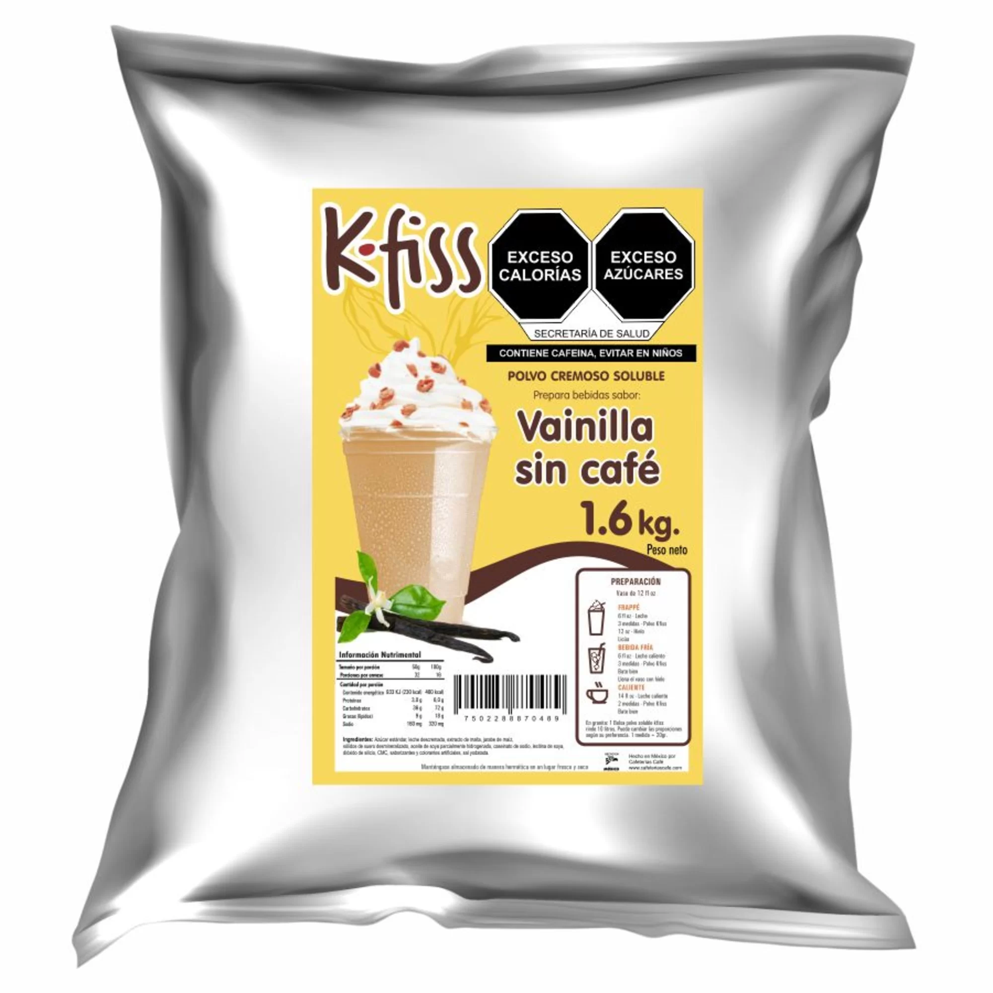 Kfiss Vainilla Sin Café 1.6 kg