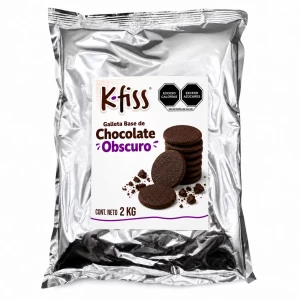 Trozos de galleta de chocolate base sin relleno. 2 kg