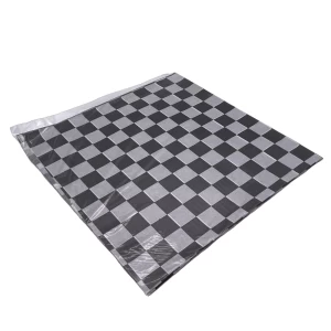 Hojas de papel grado alimenticio. Snack Pack. Cuadros Negros. Ciento
