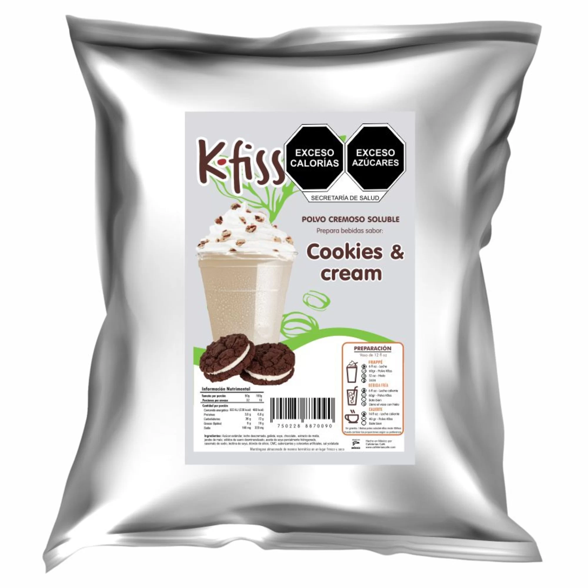 Kfiss Cookies and Cream Sin Café 1.6 kg