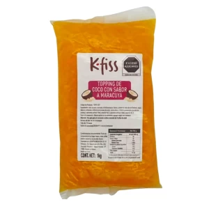 Jelly sabor a Maracuyá Topping bubble tea 1 kg