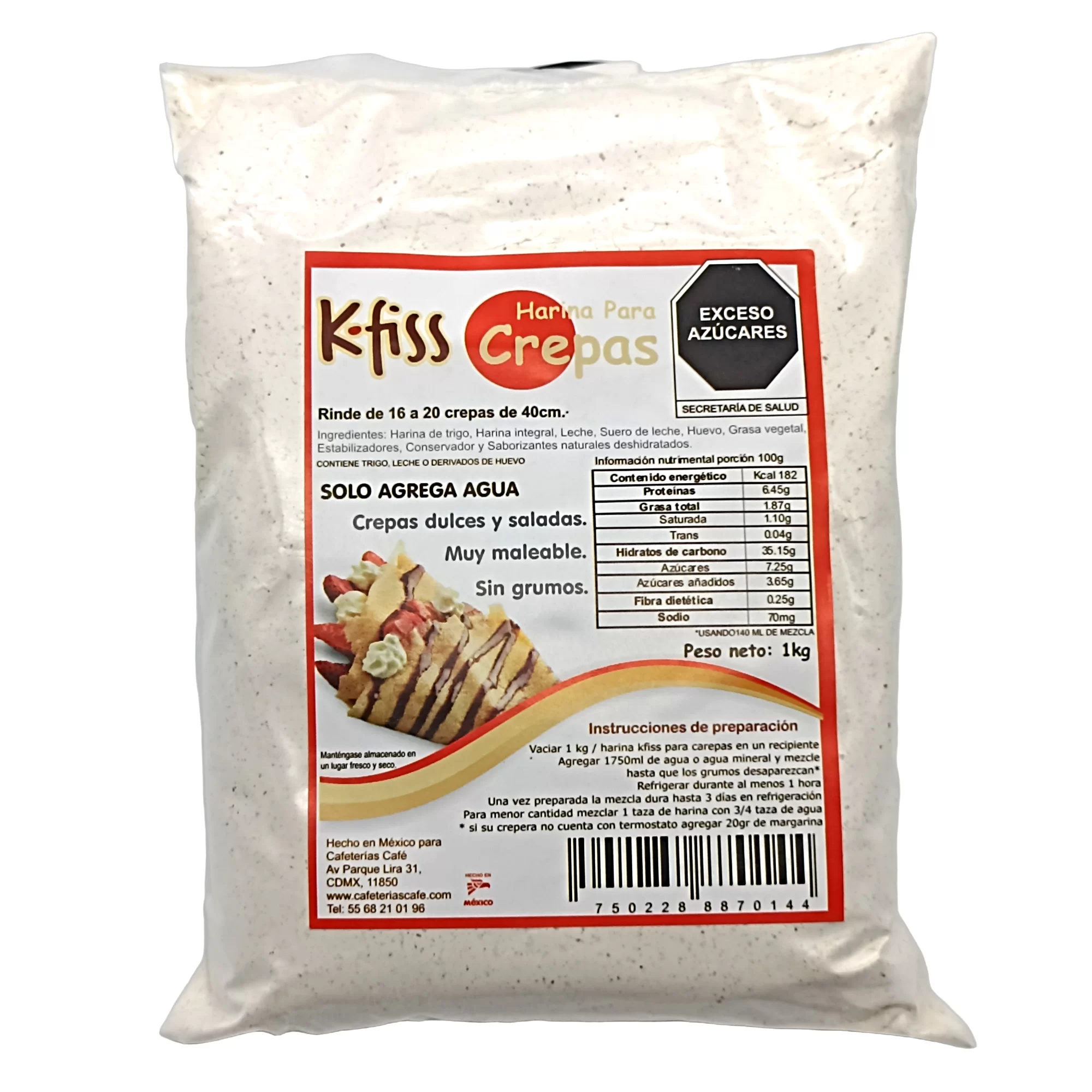 Mezcla de harina para Crepas Kfiss 1 kg