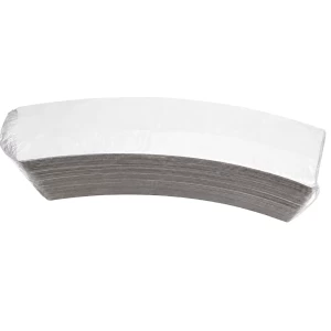 Fajilla aislante. Manga para vaso. Color Blanco. 50 Piezas