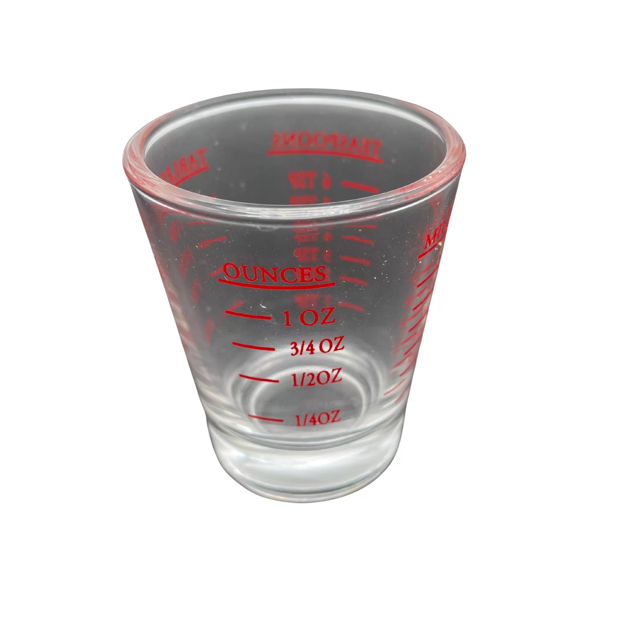 Onza medidora graduada vidrio 1 oz