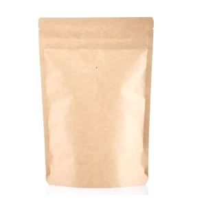 Bolsa stand up pouch de papel kraft para café 250 g 25 piezas