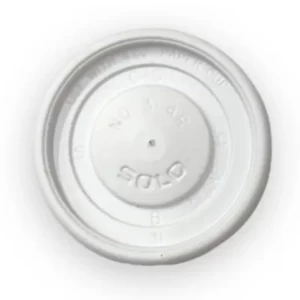 Tapa plana Blanca para vaso de 4 oz. 100 unidades
