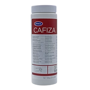 Polvo limpiador Cafiza. Bote de 566 gr