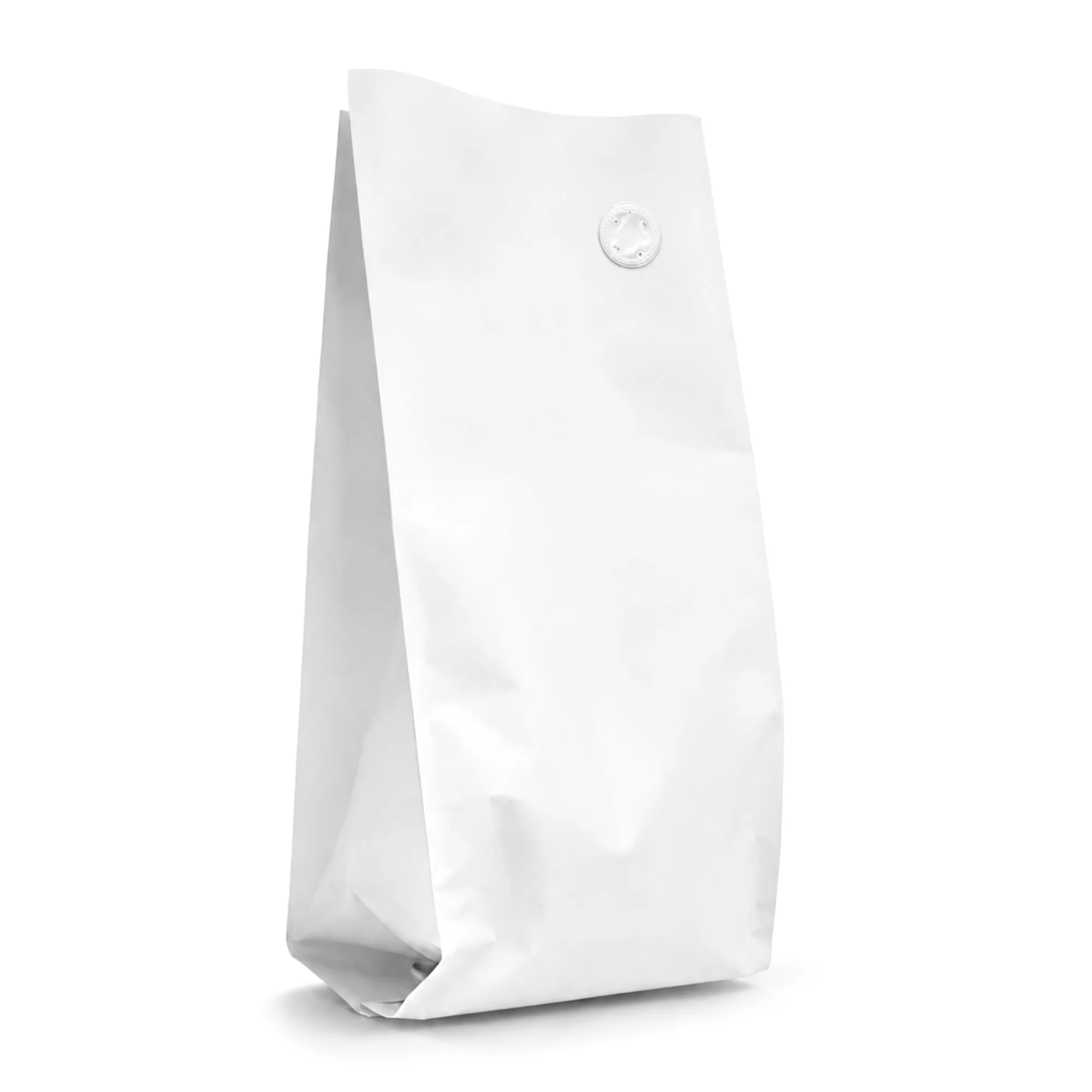 Bolsa para café Blanca 500 g Con válvula 50 piezas