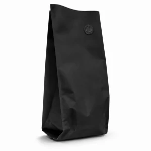 Bolsa metalizada 500gr sin válvula. Negra mate. Ciento